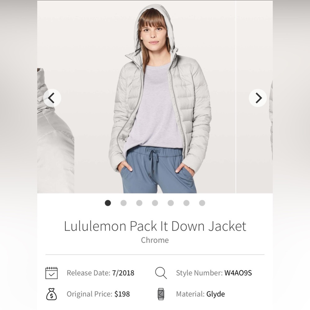 Lululemon pack it down jacket first release